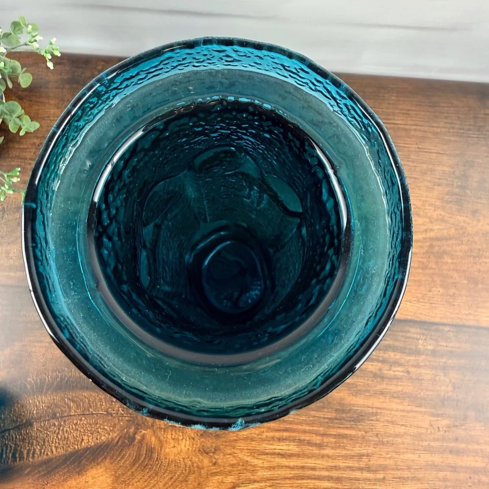 Wayne Husted Stelvia Antiqua Large Blue Glass Apothecary Jar Italy 1960s